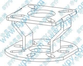 butterfly valve support